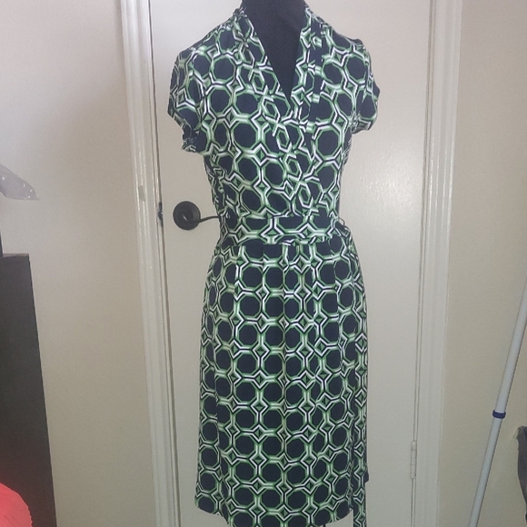 Liz Claiborne Black and Green Dress - Picture 2 of 11